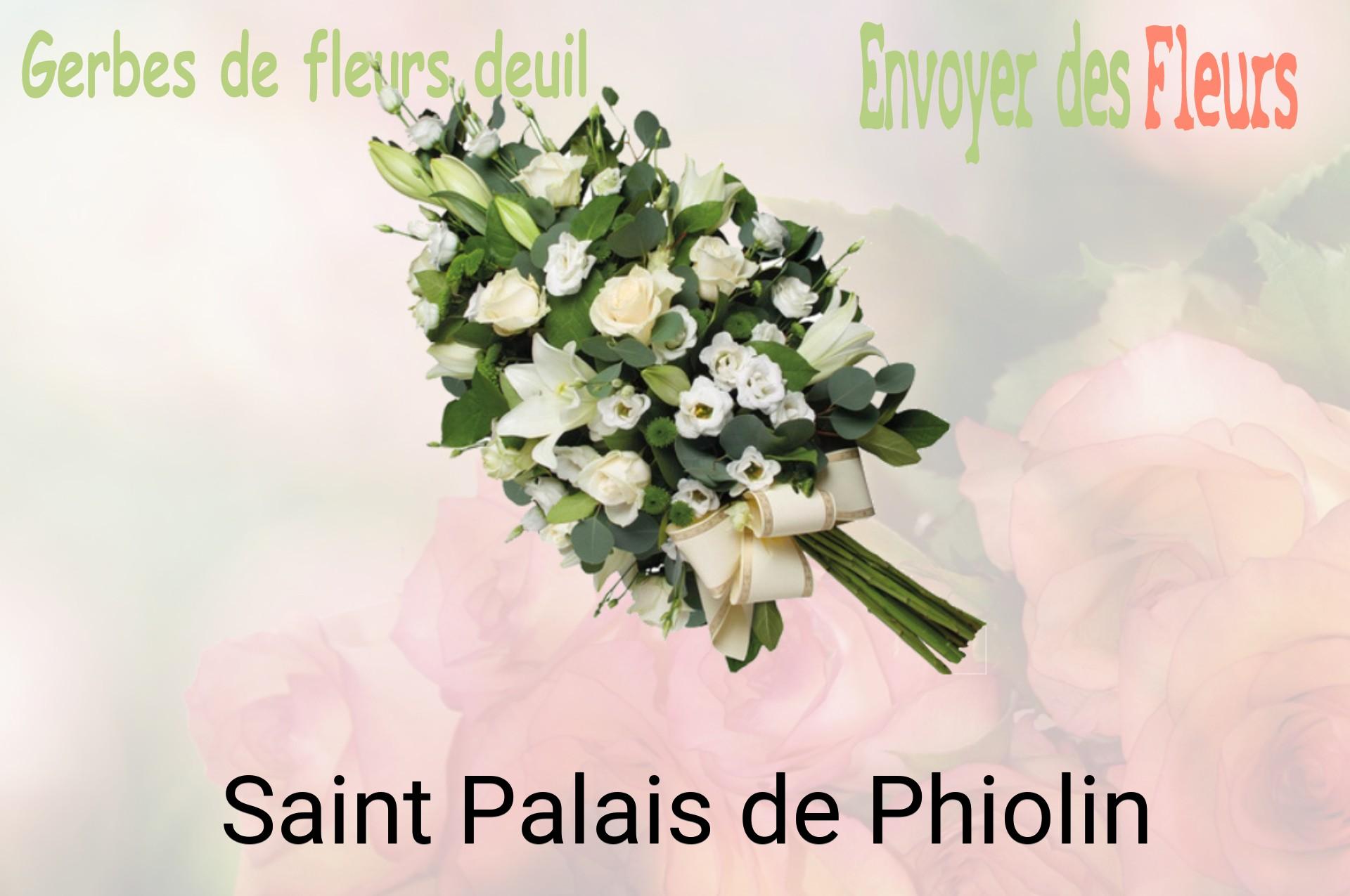 Gerbe de fleurs de deuil livrée à Saint-Palais-de-Phiolin